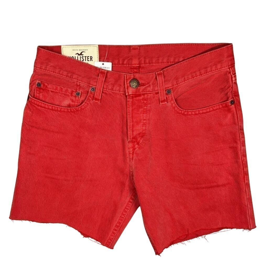 Hollister Red Men's Jean Shorts